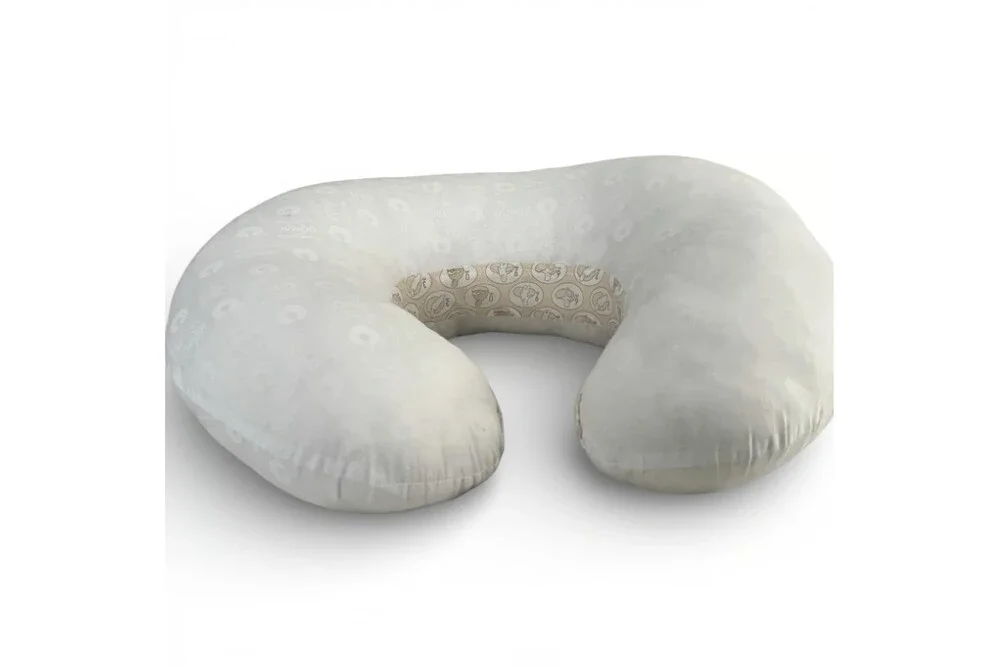 Boppy Original Nursing Pillow & 3 Covers White Waterproof Rainbow Yellow Lot EUC